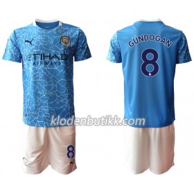 Manchester City Ilkay Gundogan 8 Barn Hjemmedraktsett 2020-2021 Kortermet (+ Korte bukser)